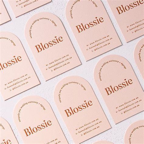 Unique Peach And Brown Orange Letterpress Business Cards