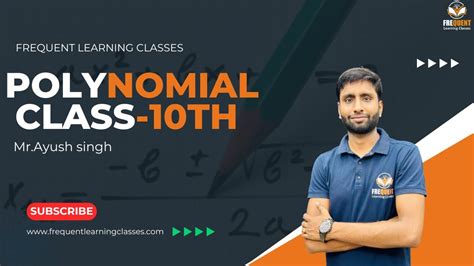 Polynomial Class 10th Ncert Lecture 1 Introduction With