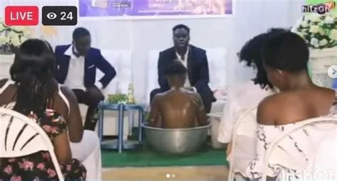 Video Of Ghanaian Pastor Who Baths Female Members In Basin Surfaces On Internet Creekvibes