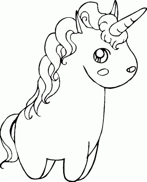 Cute Unicorn Coloring Pages - Coloring Home