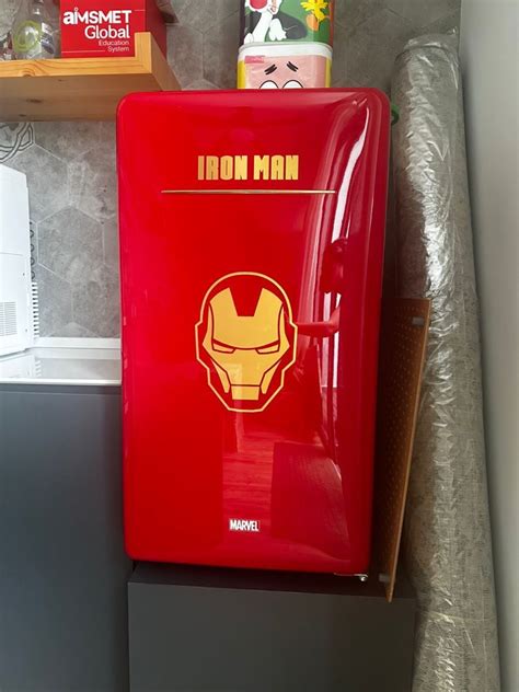 Iron Man Marvel mini fridge, TV & Home Appliances, Kitchen Appliances, Refrigerators & Freezers ...