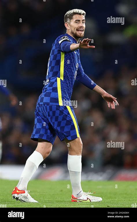 London England 20th October 2021 Jorginho Of Chelsea During The UEFA