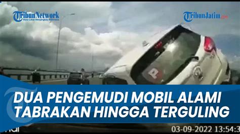 Gagal Nyalip Dua Pengendara Mobil Terlibat Kecelakaan Hingga Tabrak