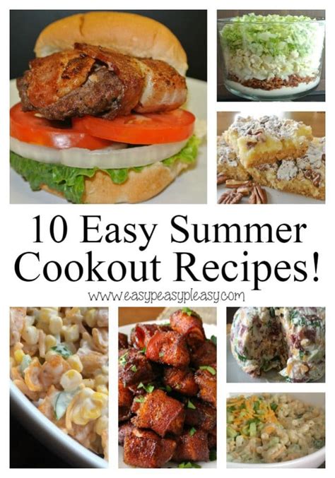 10 Easy Summer Cookout Recipes! - Easy Peasy Pleasy