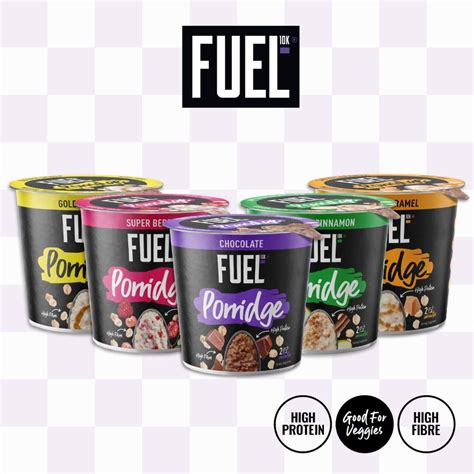 Fuel10k High Protein Oat Porridge Pot 70g Shopee Singapore