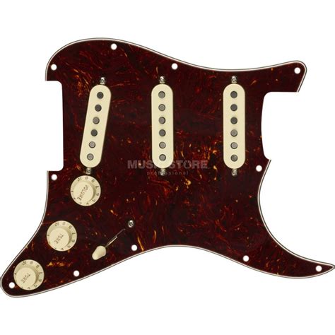 Fender Pre Wired Strat Pickguard Custom Shop Fat 50s SSS Tortoise