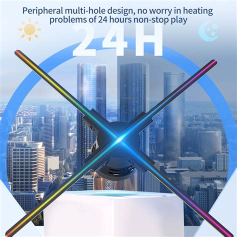 F52 3D Hologram Projector Advertising Display Fan Wall Mounted Player 3D Naked Eye 2K HD LED