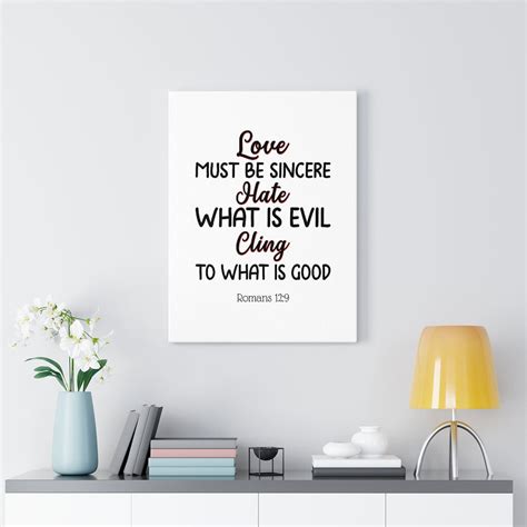 Trinx Love Must Be Sincere Romans 129 Christian Wall Art Bible Verse