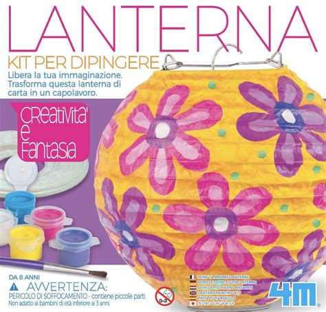 4M Creativit Gemustert Kit Für Bemalen Laterne Little Craft Lantern