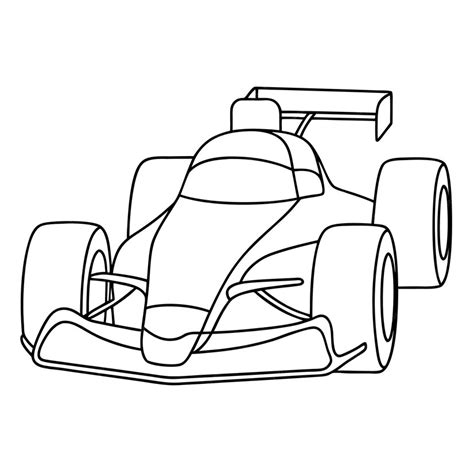 Premium Vector A Drawing Of A Race Car With A Drawing Of A Race Car