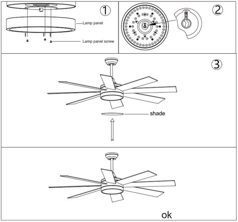 YITAHOME TLCFLS 0014 Black 60 Inch Ceiling Fan With Light And Remote