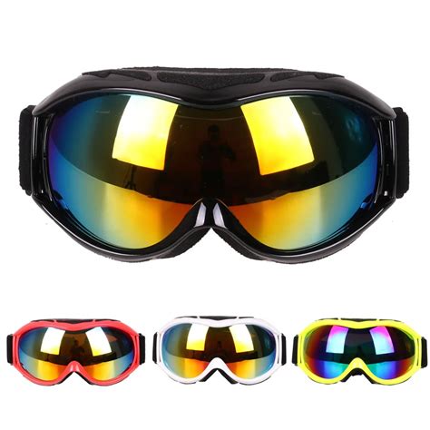 Ski Goggles Double Lens Uv400 Anti Fog Skiing Eyewear Snow Glasses