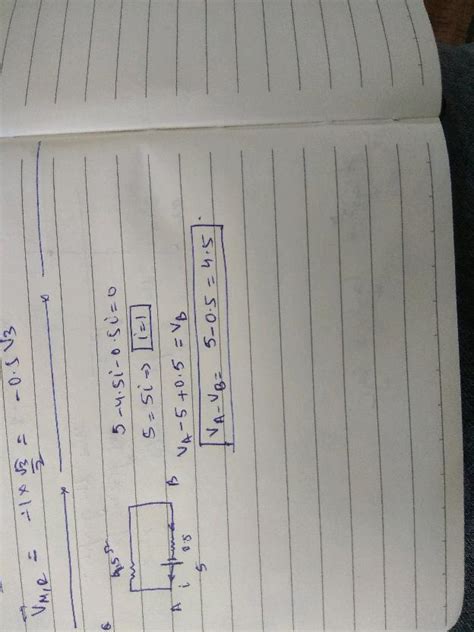 In The Figure Shown Battery 1 Has Emf 6v Internal Resistance 1Ω