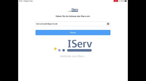 Anmeldung IServ App YouTube