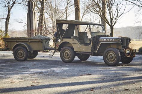 1943 Willys Jeep With Trailer