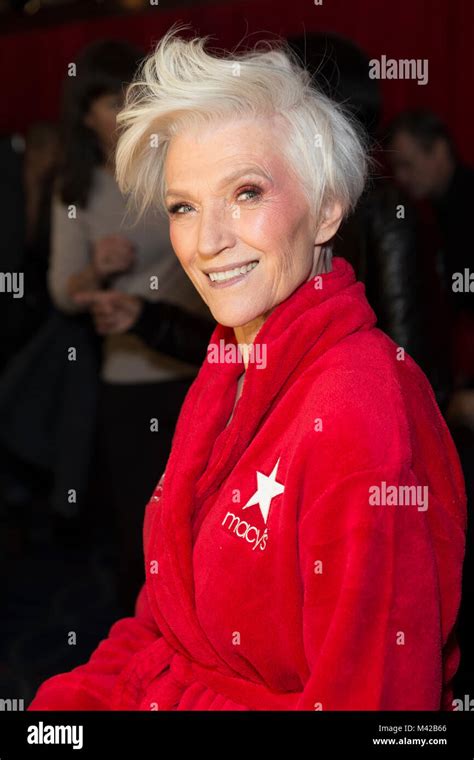 New York Ny February 8 2018 Maye Musk Prepares Backstage For Red