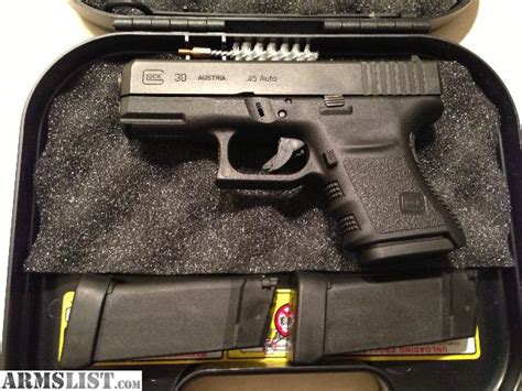 Armslist For Sale Glock 30 Sf Gen 3 W Night Sights 45 Acp