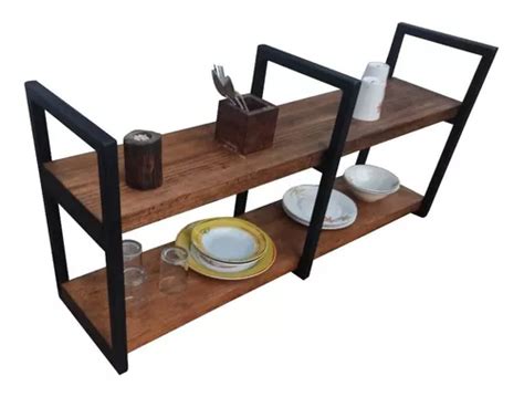 Repisa Flotante Cocina Estilo Industrial Vintage