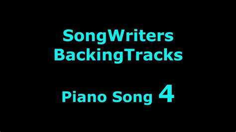 Piano Song Songwriters Backing Tracks Youtube