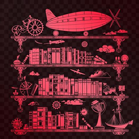 Premium Psd A Collection Of Illustrations For The Book Of The Future