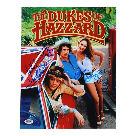 John Schneider Tom Wopat Catherine Bach Signed Dukes Of Hazzard