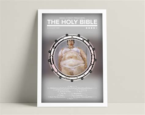 Manic Street Preachers The Holy Bible 1994 Album Poster Etsy