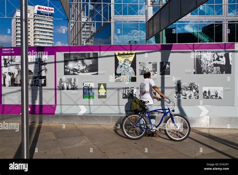 Exhibition German Reunification On Alexanderplatz Hi Res Stock