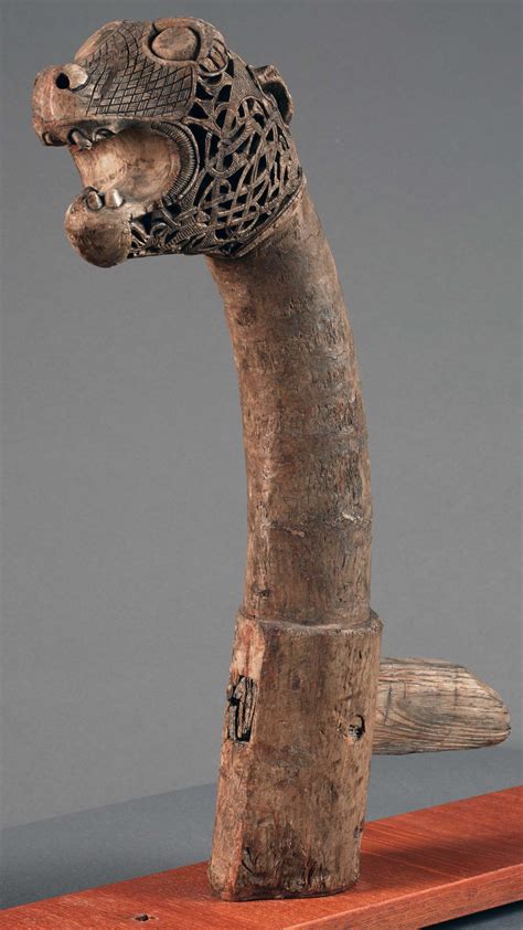 The Academicians” Animal Head Post Found In Burial Mound Near