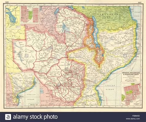 Map Of Rhodesia In The 19th Century