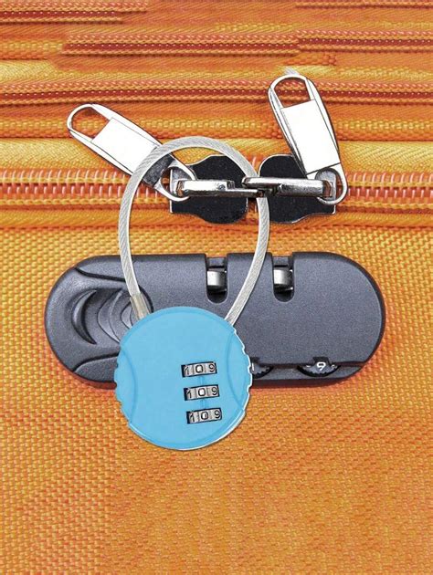 Pc Wire Rope Digit Combination Lock Suitcase Password Padlock Cable