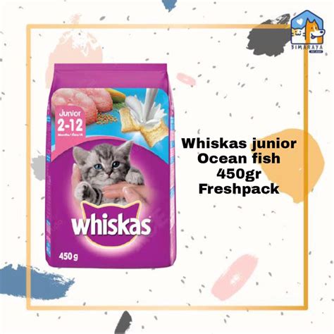 Jual WHISKAS JUNIOR OCEAN FISH 450GR FRESHPACK Shopee Indonesia