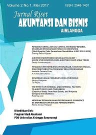 Archives Jurnal Riset Akuntansi Dan Bisnis Airlangga