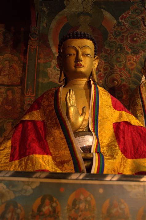 Statue Of Maitreya Buddha In Hongtsho Lhakhang Mandala Collections