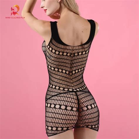 Sexy Lingerie Women One Piece Backless Open Gear Sexy Bungee Silk Mesh Socks One Piece