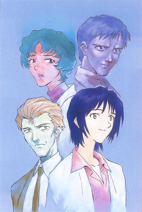 Neon Genesis Evangelion Naoko Akagi Kozo Fuyutsuki Gendo Yui