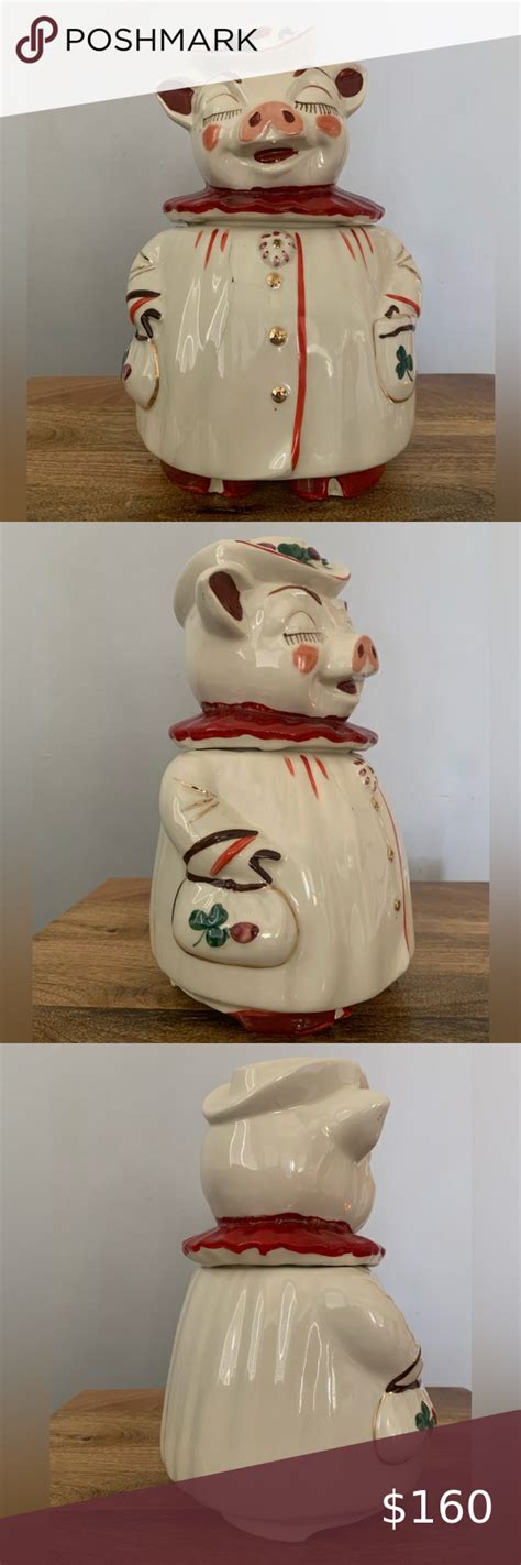 Rare Shawnee Vintage 1940s Winnie Pig Cookie Jar Pig Cookies Shawnee