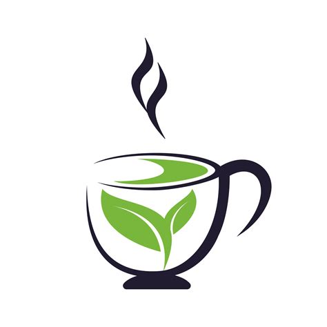 Fresh Green Tea Logo Design Template Green Tea Cup And Leafs Logo