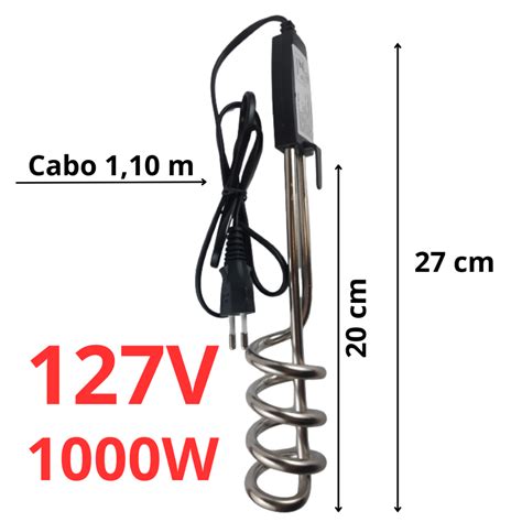 Ebulidor El Trico W V Rabo Quente Aquecedor De Gua Mergulh O