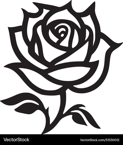 Rose - high quality logo ideal for t-shirt Vector Image