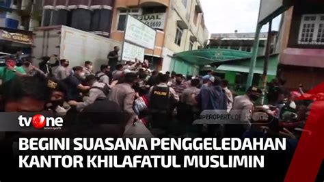 Ricuh Suasana Penggeledahan Kantor Pusat Khilafatul Muslimin Di