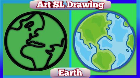 How To Draw Earth Easy Drawing Step By Step Drawing In Art Easy Way