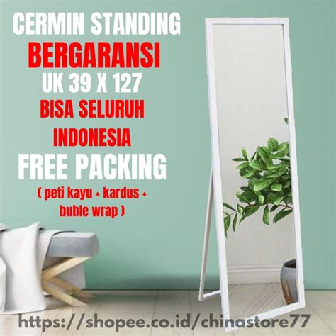 Jual Cermin Full Body Standing Mirror X Kaca Cermin Aesthetic