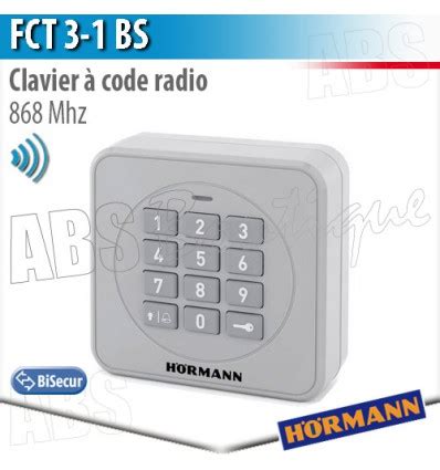 Clavier à code radio Hörmann FCT 3 1 BS 868 MHz BiSecur