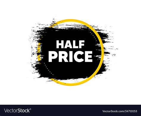 Half Price Special Offer Sale Sign Royalty Free Vector Image