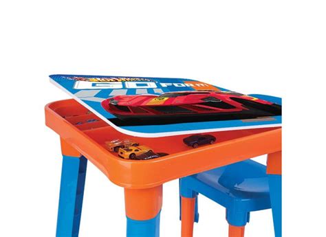 Mesinha Infantil Fun De Atividades Cadeira Hot Wheels em Promoção é no Buscapé