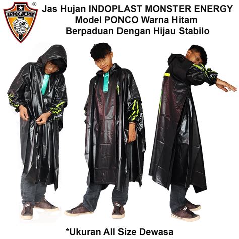 Jual Mantel Jaket Jas Hujan Ponco Lengan Pria Wanita Dewasa Tebal Bagus