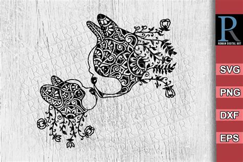 Mandala Boston Terrier SVG Zentangle Boston Terrier Cricut Svg File