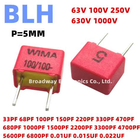 Pcs Wima Red Fkp Mm Film Capacitor Hi Fi Audio P V V V V