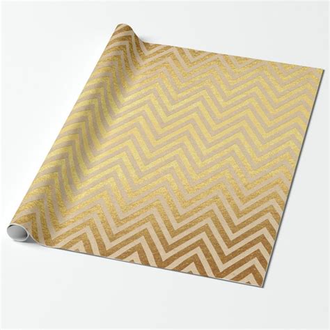 Gold foil Christmas Wrapping Paper | Zazzle | Christmas wrapping paper ...