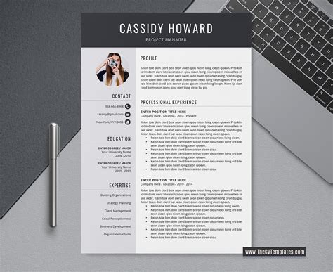 Template Cv Professional Denah